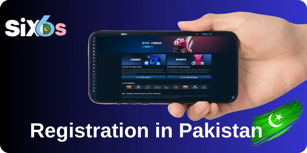 Six6s sign up ifrom Pakistan