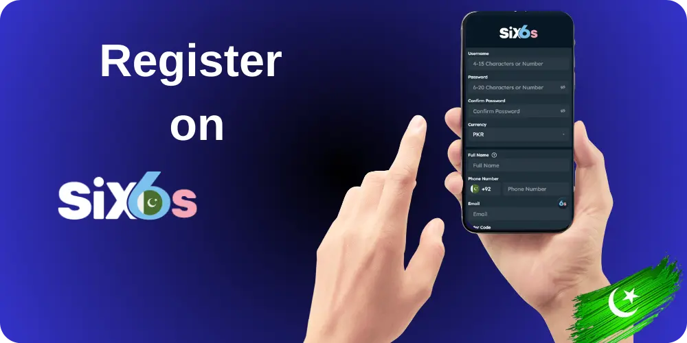 Register on Six6s.pk